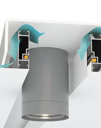 Профиль световая арка для натяжных потолков Apply