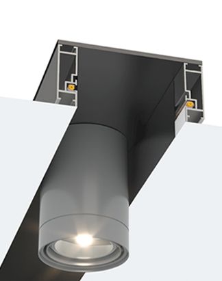 Ниша в натяжном потолке со спотами