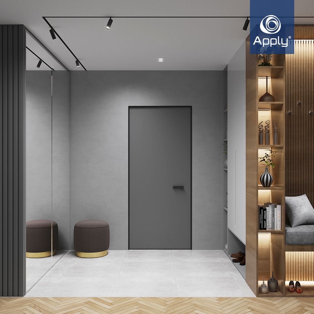 Фото магнитный трек в спальне прихожей