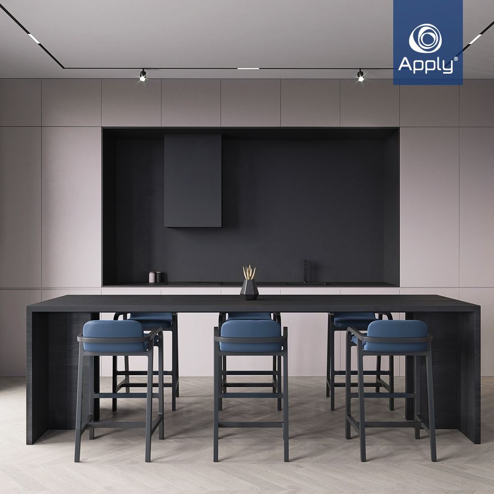 фото магнитный трек на кухне