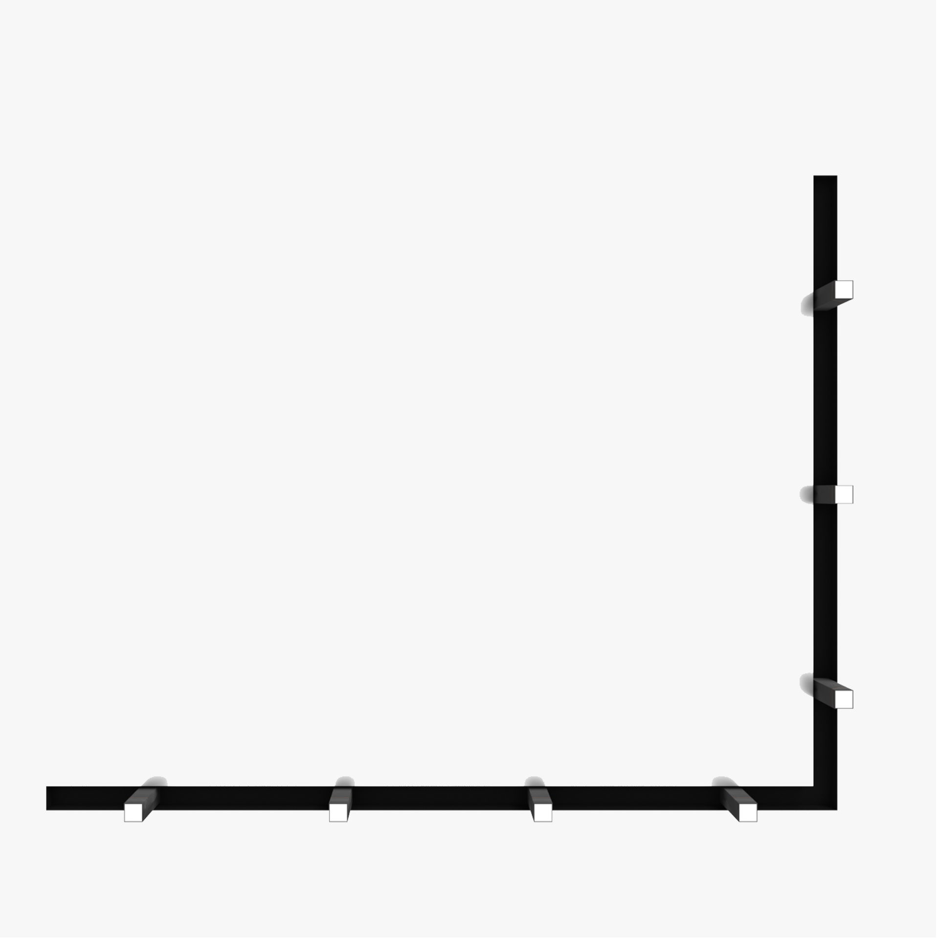 угловая ниша в натяжной потолок